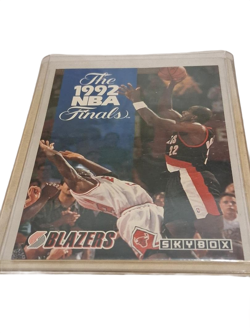 1992-93 Skybox Basketball Clyde Drexler Trail Blazers 1992 NBA Finals Jordan 315