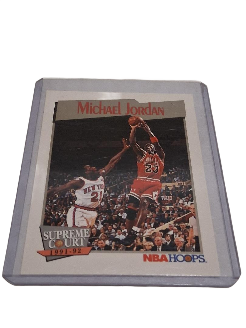 1991-92 NBA Hoops Michael Jordan Basketball Card #455