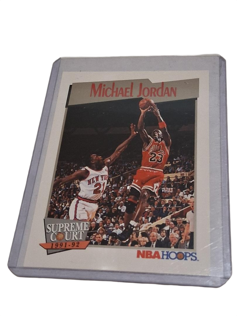 1991-92 NBA Hoops Michael Jordan Basketball Card #455