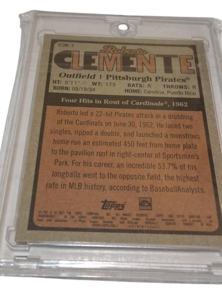 2021 Heritage High Number ROBERTO CLEMENTE 3000 - PITTSBURGH PIRATES - #C3K-7