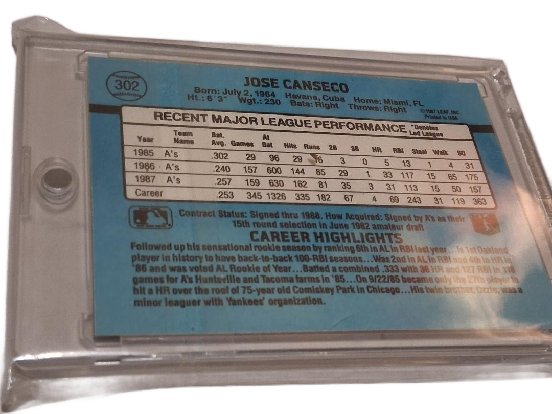 Jose Canseco 1988 Donruss #302