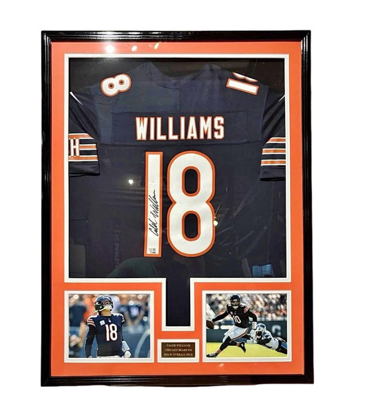 Caleb Williams Authentic Nike Vapor Signed Jersey Framed Fanatics COA