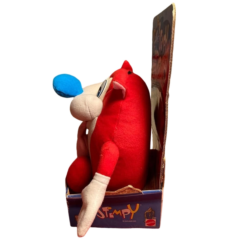 Vintage 1992 Ren & Stimpy Show Nickelodeon Cartoon Plush Action Figure