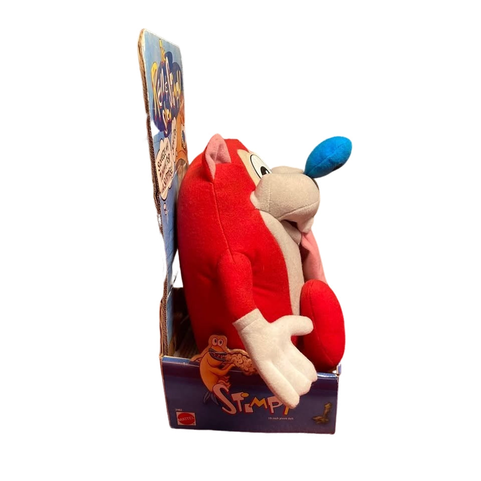 Vintage 1992 Ren & Stimpy Show Nickelodeon Cartoon Plush Action Figure