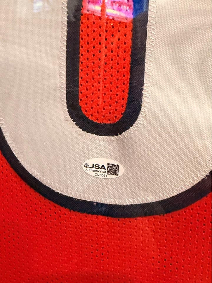 Framed Colston Loveland Autographed Jersey