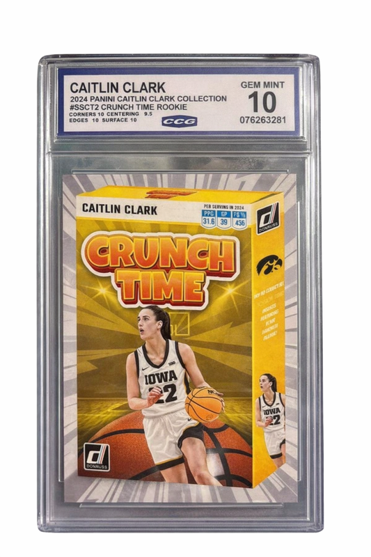 2024 Catlin Clark rc Donruss crunch time Ccg graded 10