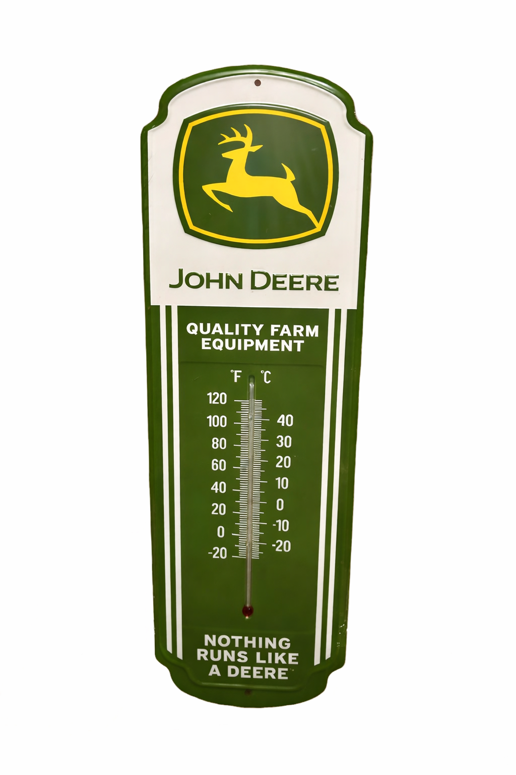John Deere 18” Thermometer Sign
