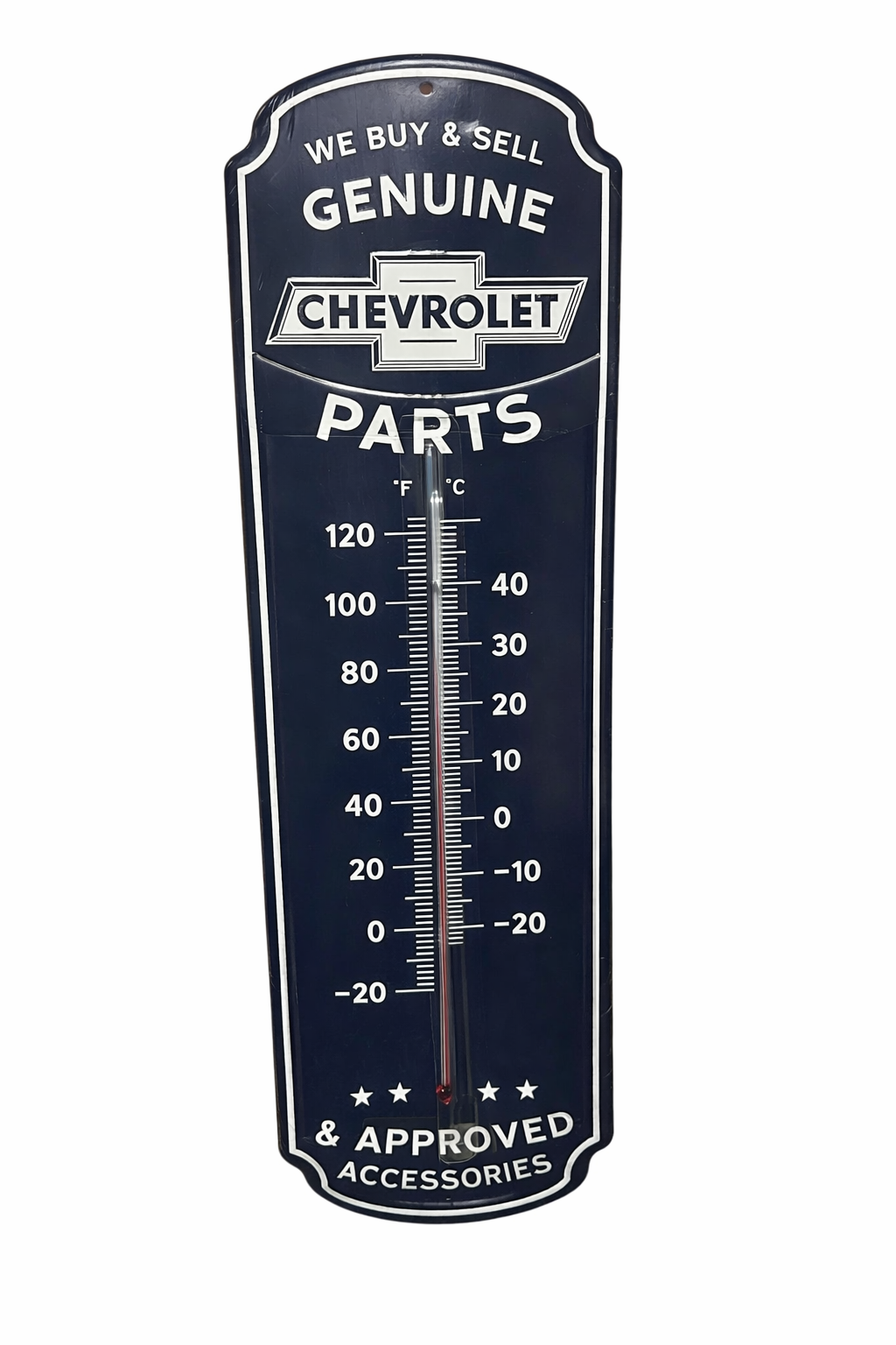 Chevrolet Metal 18” Thermometer Sign
