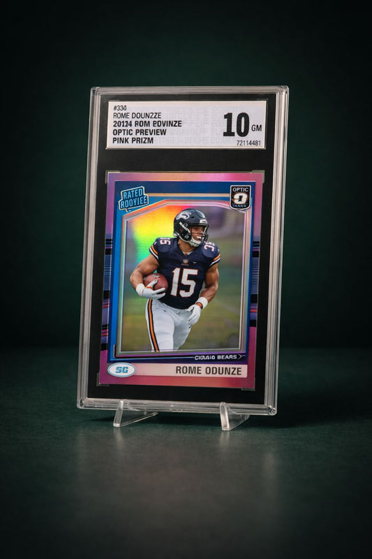 2024 Optic Rome Odunze Pink preview SGC 10