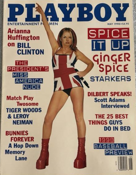 Playboy Magazine May 1998 Spice Girls Ginger Elizabeth Ward Gracen Tiger Woods