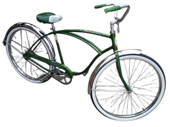 Green Schwinn Typhoon bicycle