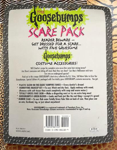 Vintage Rare Goodsebumps Scare Pack, Special Edition #4