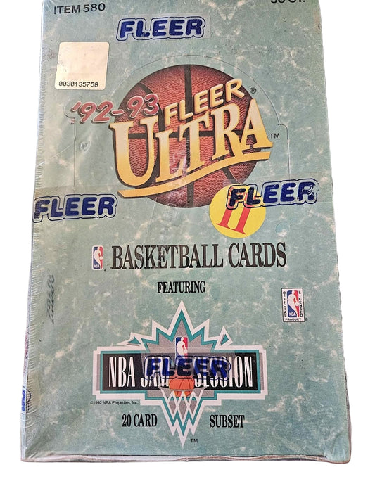 1992-93 Fleer Ultra Series II Basketball Factory Sealed Hobby Box - 36 Packs  Shaquille Rookie