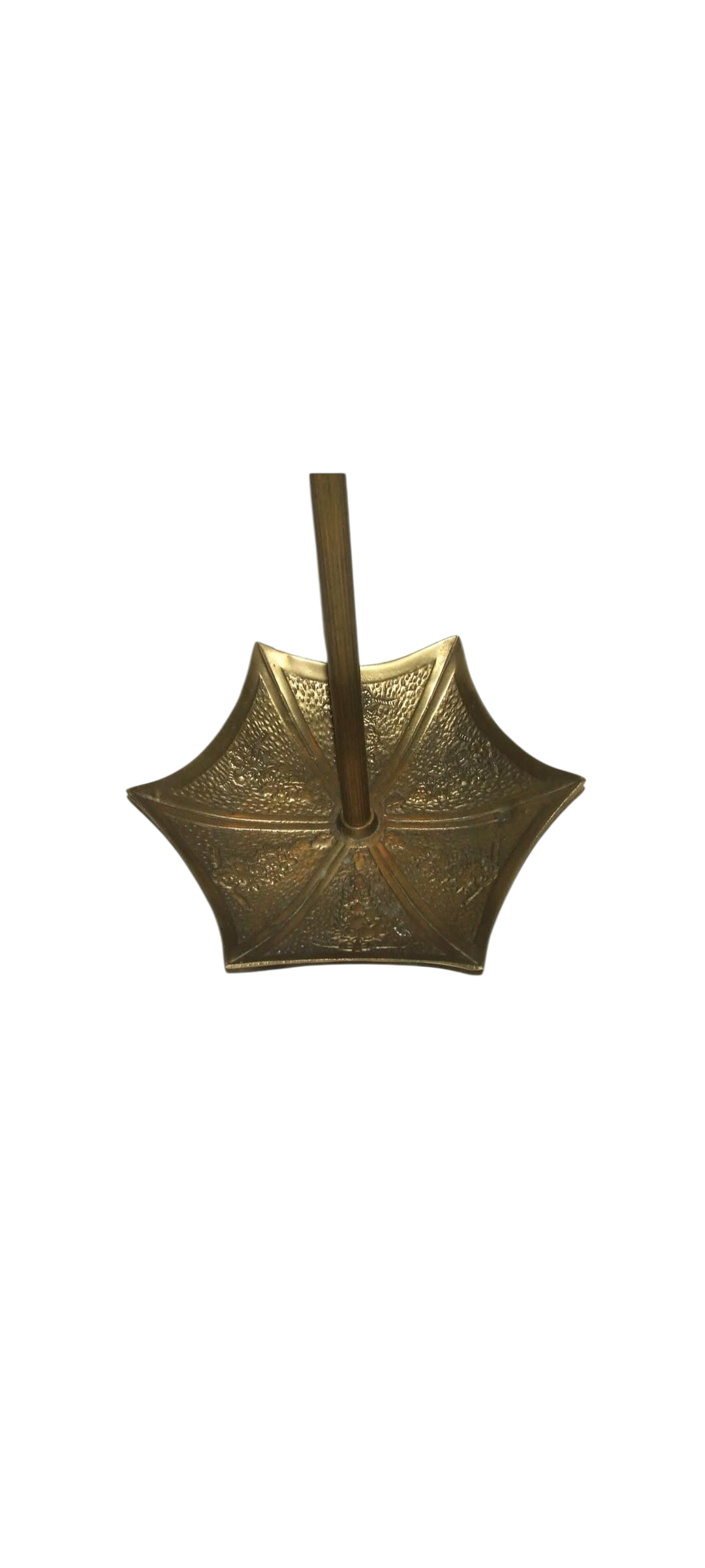 Vintage Ornate Brass Umbrella / Cane Stand / Double Dragon Handle & Umbrella Shaped Drip Tray