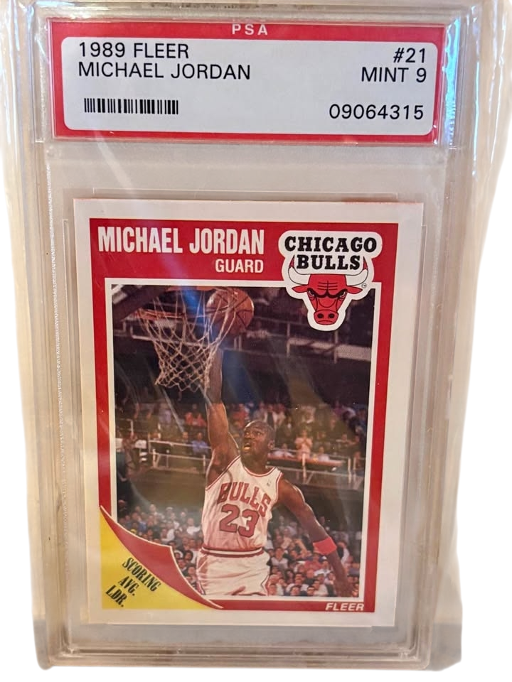 Michael Jordan Fleer #21 1989 PSA 9