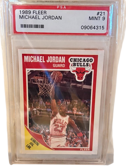 Michael Jordan Fleer #21 1989 PSA 9