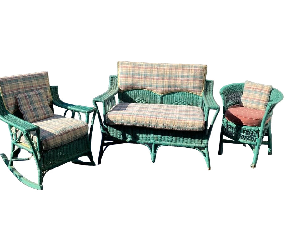 Vintage wicker furniture set