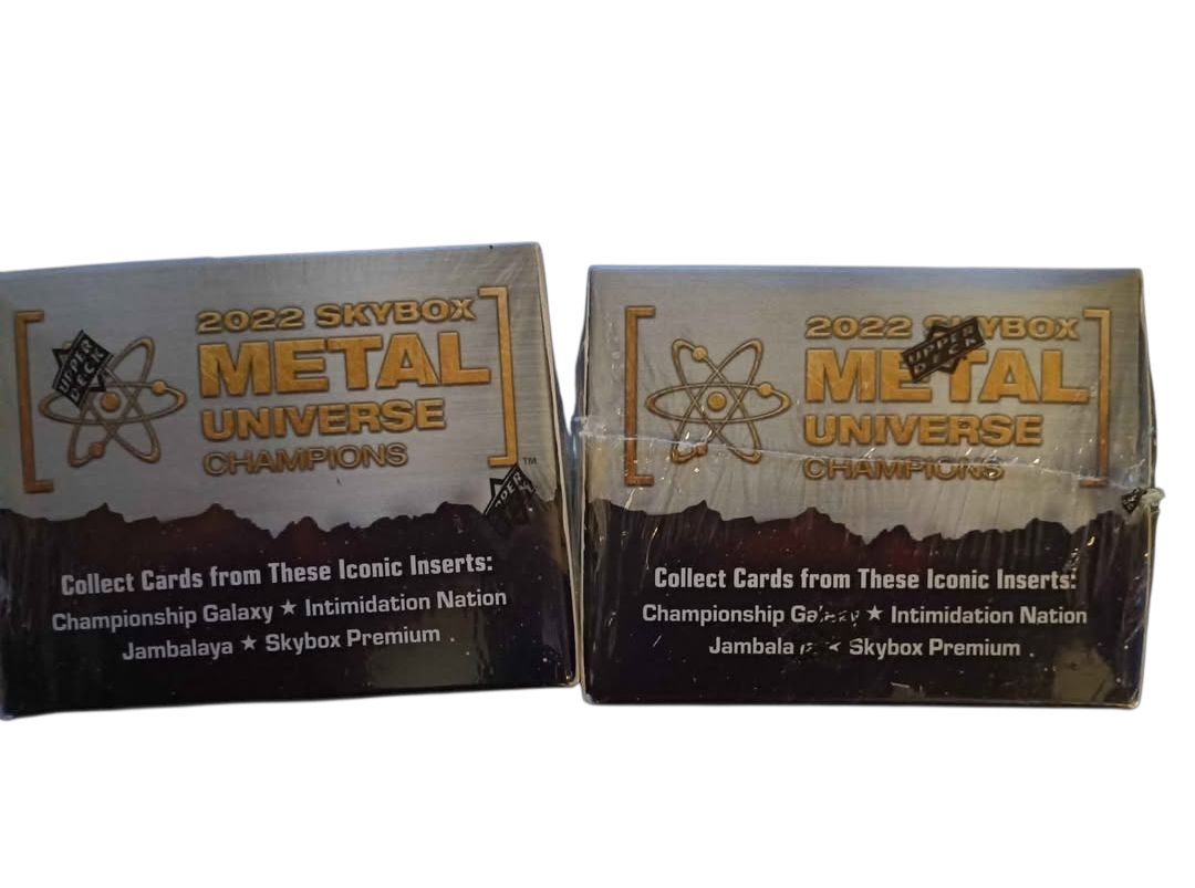 TWO SEALED 2022 METAL UNIVERSE CHAMPIONS TRADING CARD BOXES