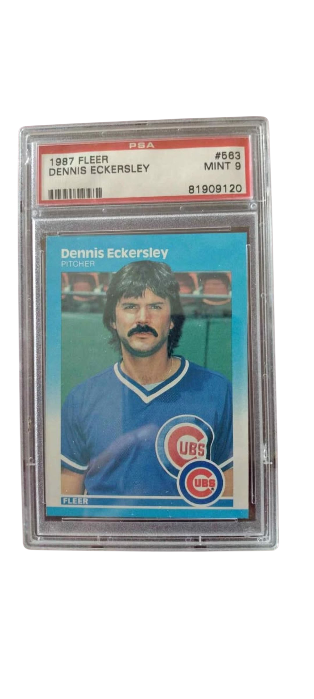 Dennis Eckersley 1987 Fleer PSA 9 Mint