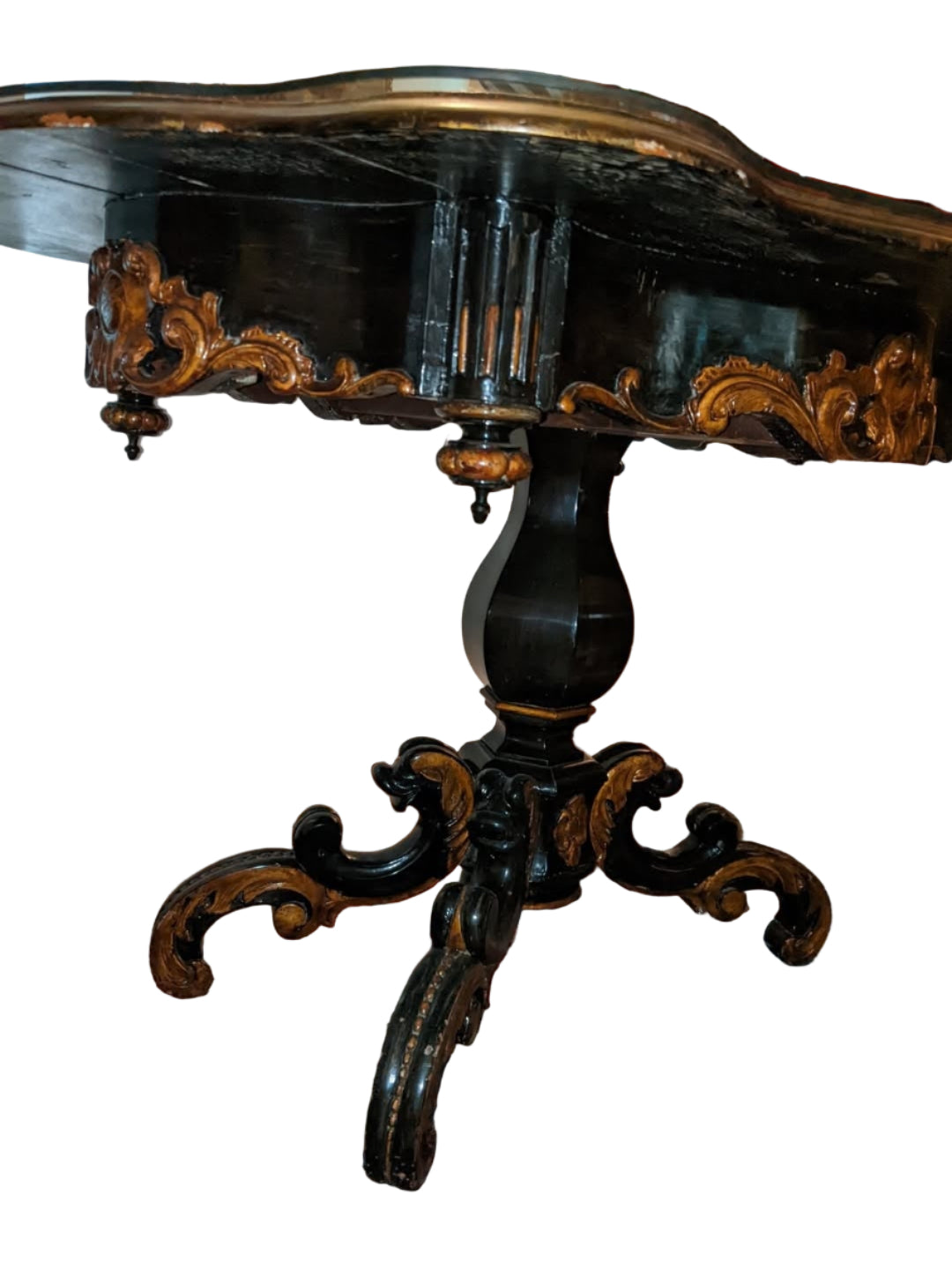 Antique,19thC Table, Chinese, Hand-Painted, Chinoiserie