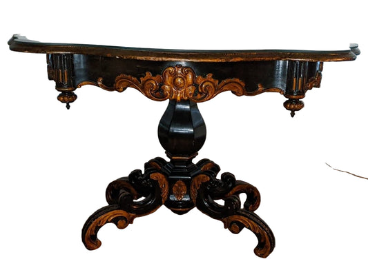 Antique,19thC Table, Chinese, Hand-Painted, Chinoiserie