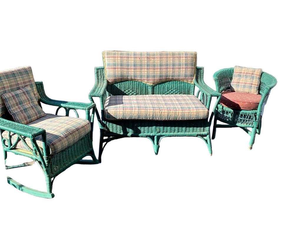 Vintage wicker furniture set
