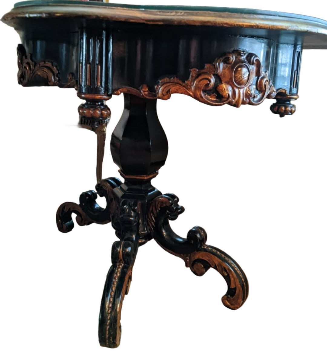 Antique,19thC Table, Chinese, Hand-Painted, Chinoiserie