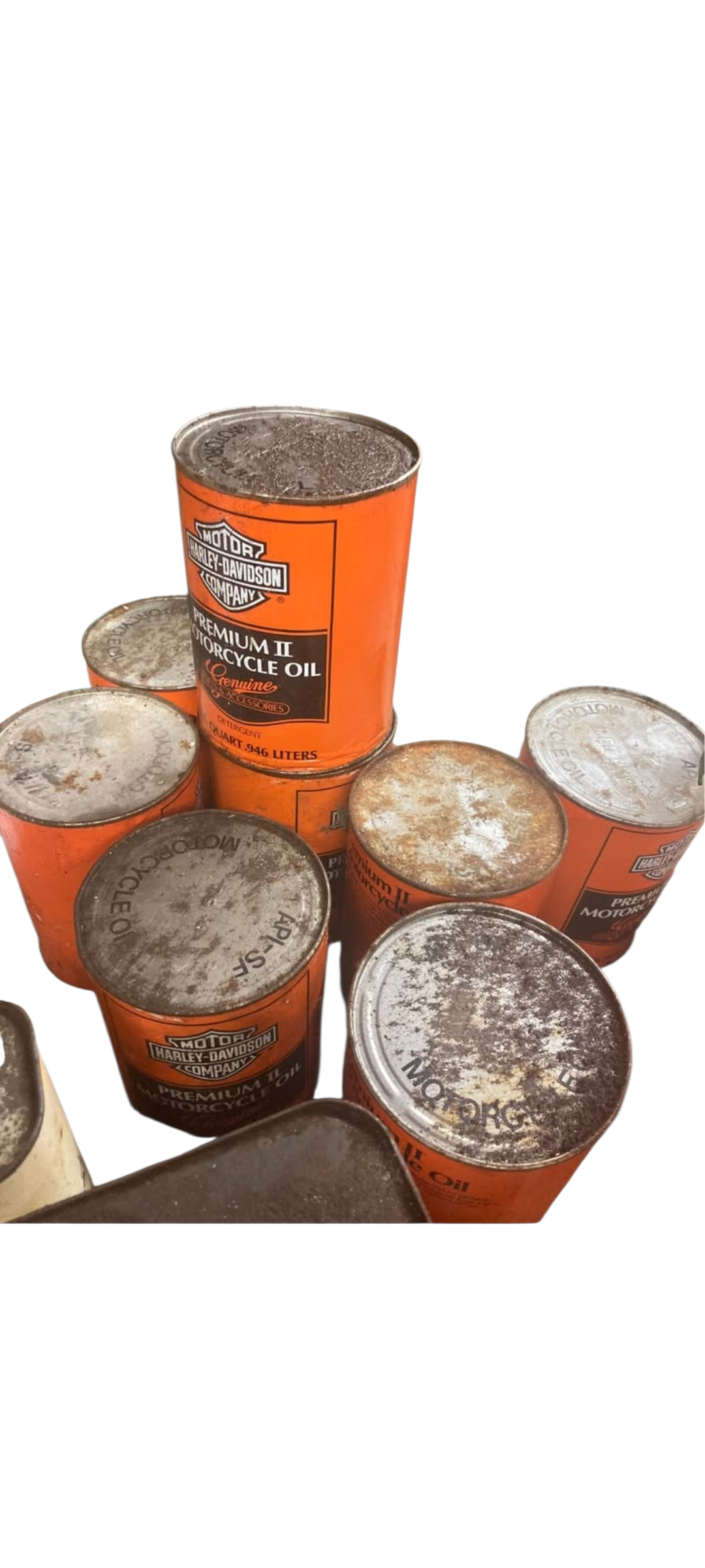 Full Old Vintage Paper Harley Davidson Can Motorcycle Bike