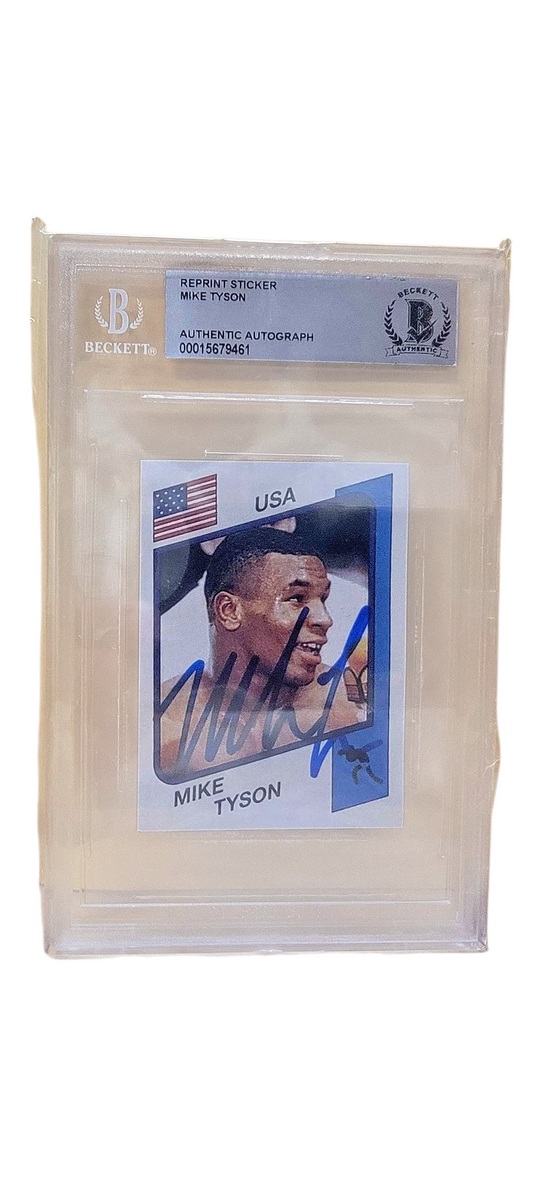 MIKE TYSON REPRINT USA BOXING AUTOGRAPH CARD BGS AUTHENTICATED