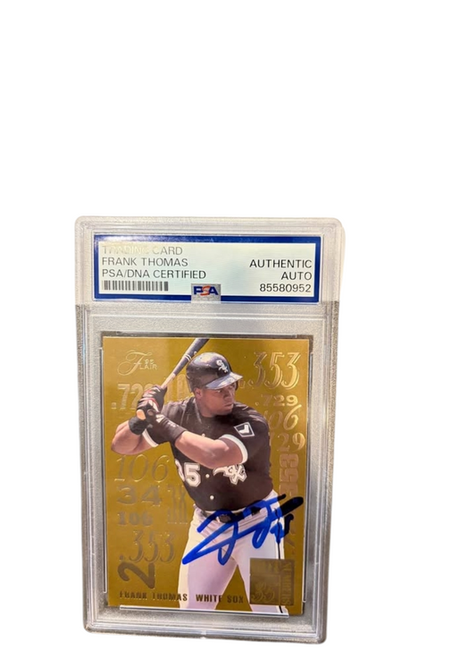 Chicago White Sox Frank Thomas signed trading card PSA COA