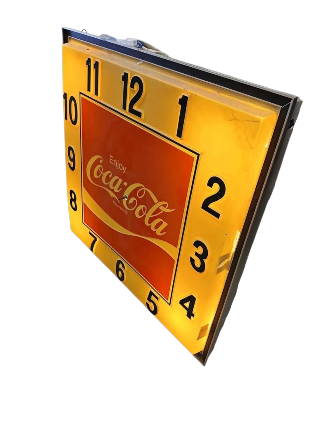 COKE CLOCK 40" X 40"