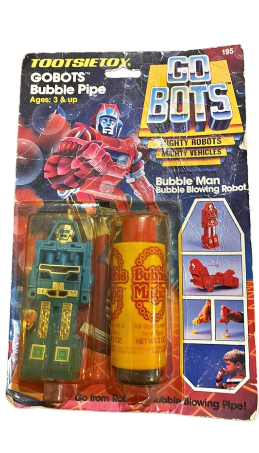 1984 Go Bots Bubble Man MOC.  Blue Robot