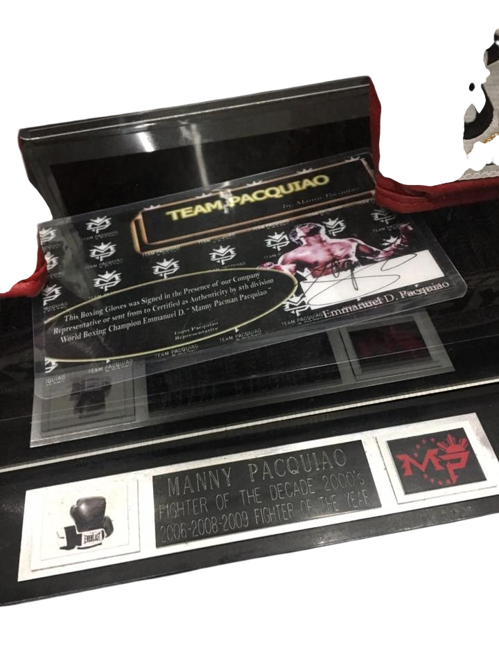 Manny Pacquiao memorabilia signed with proof