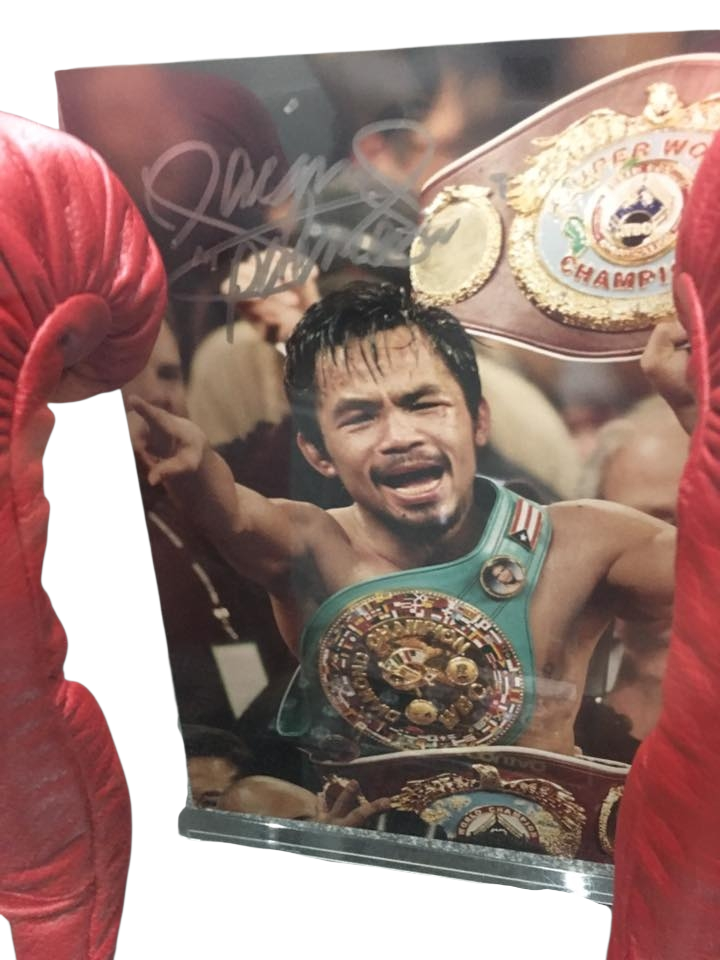 Manny Pacquiao memorabilia signed with proof