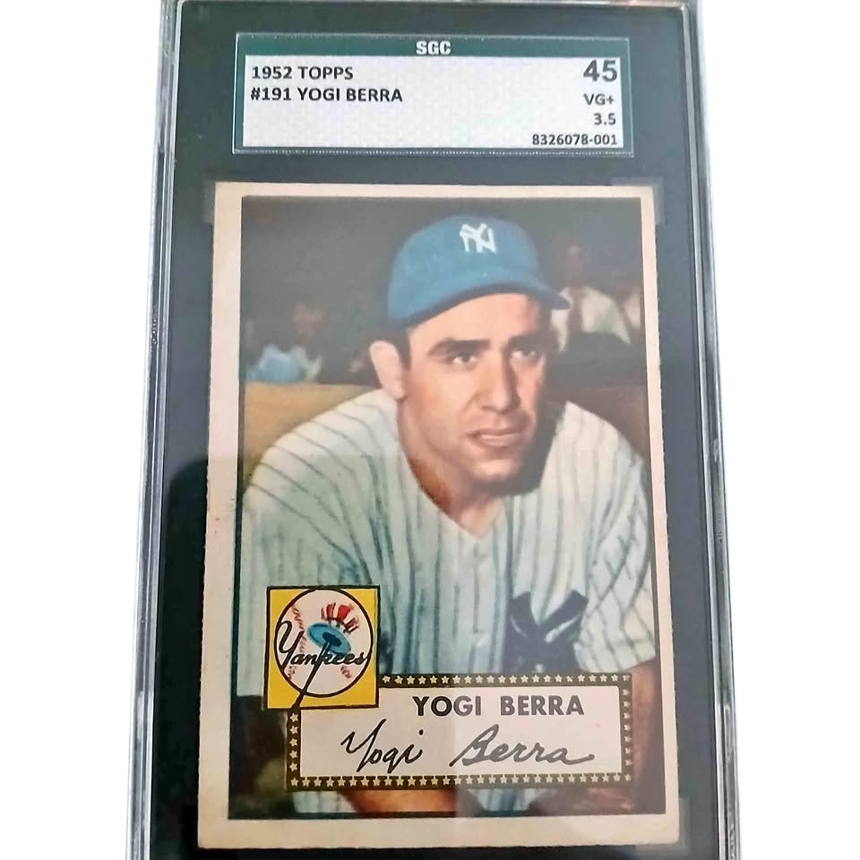 1952 Topps Yogi Berra SGC 3.5