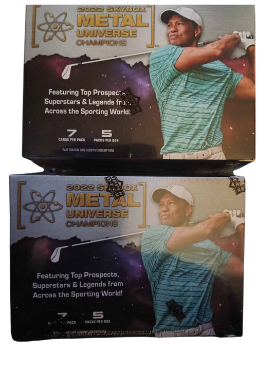 TWO SEALED 2022 METAL UNIVERSE CHAMPIONS TRADING CARD BOXES