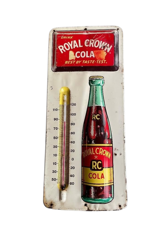 Royal Crown Cola Original c.1940-50's Thermometer