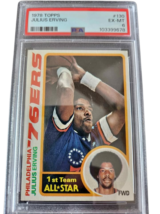 1978 Topps Basketball Card Julius Erving PSA 6. Get some Dr. J
