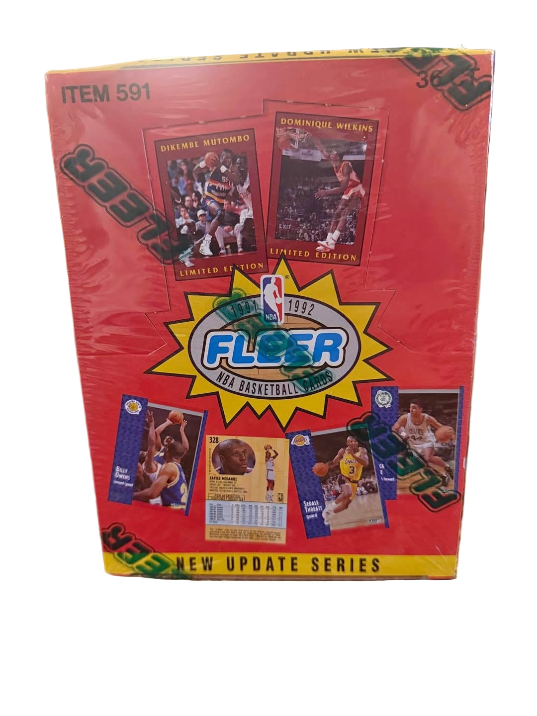 1991-1992 Fleer NBA Basketball Update Series Sealed Box