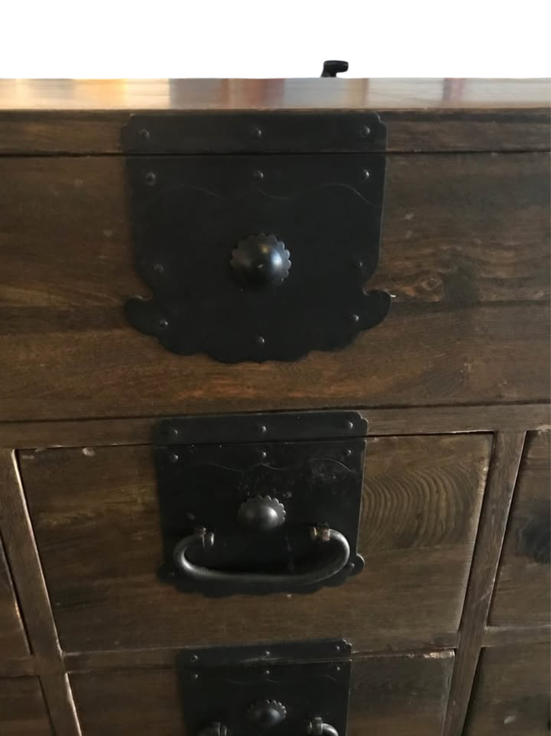 2 Antique Japanese Style Vintage Apothecary Dressers/Cabinets