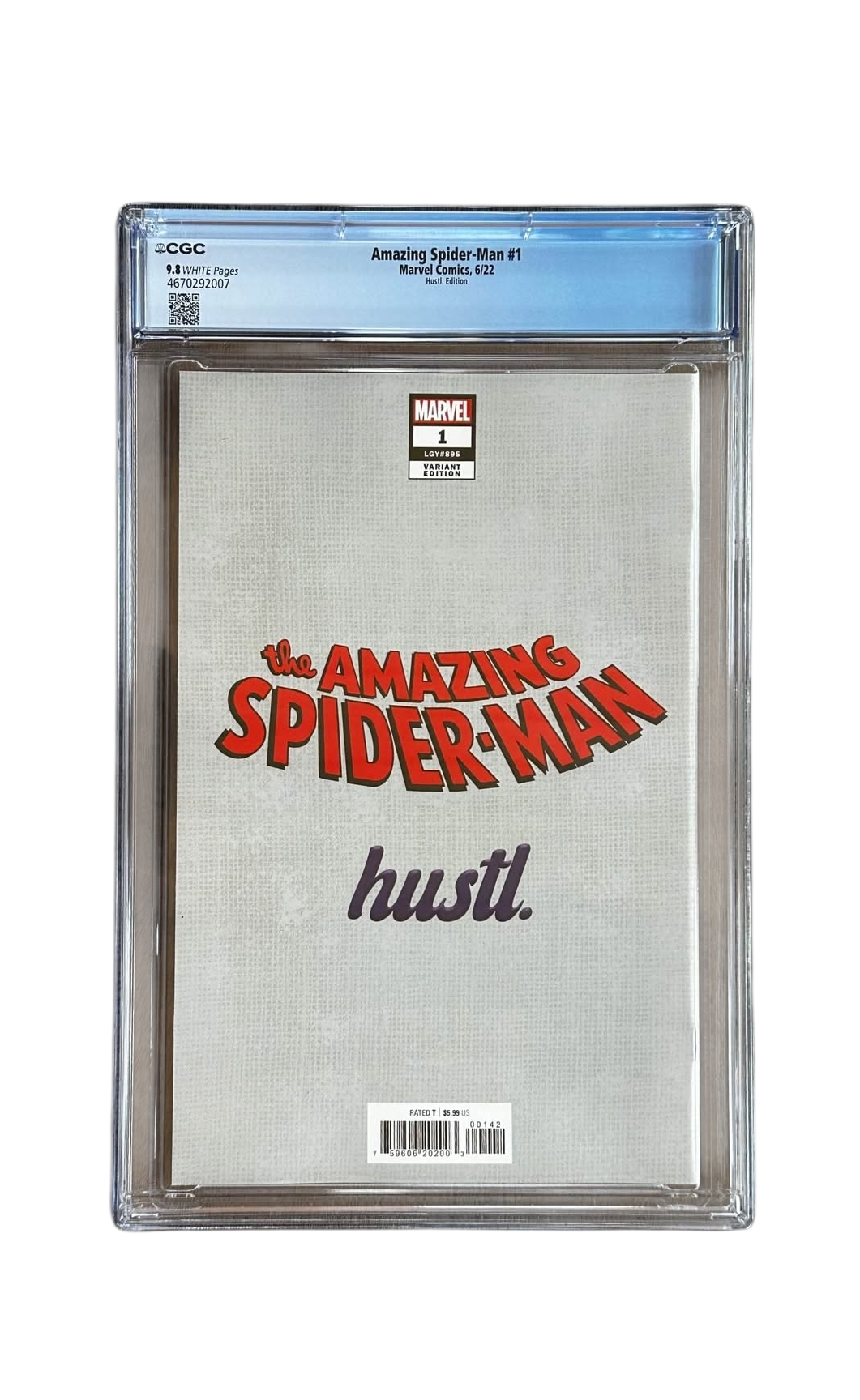 RARE 9.8! Amazing Spider Man #1 x Eminem Hustl Edition Variant CGC 9.8 White Pages