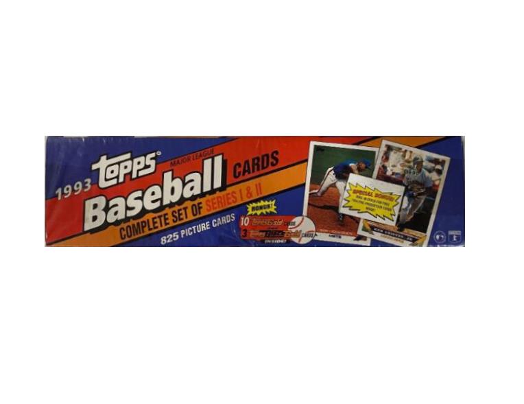 Topps 1993 Complete Set of Series 1 & 2 Baseball 825 Cards-Sealed-JETER RC